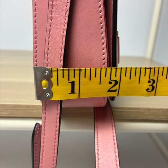 AUTHENTIC Prada Pink Saffiano Leather Crossbody Bag with Bow Detail - Picture 6 of 10